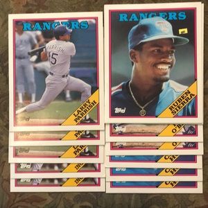 Topps Baseball Rangers Vintage Folders